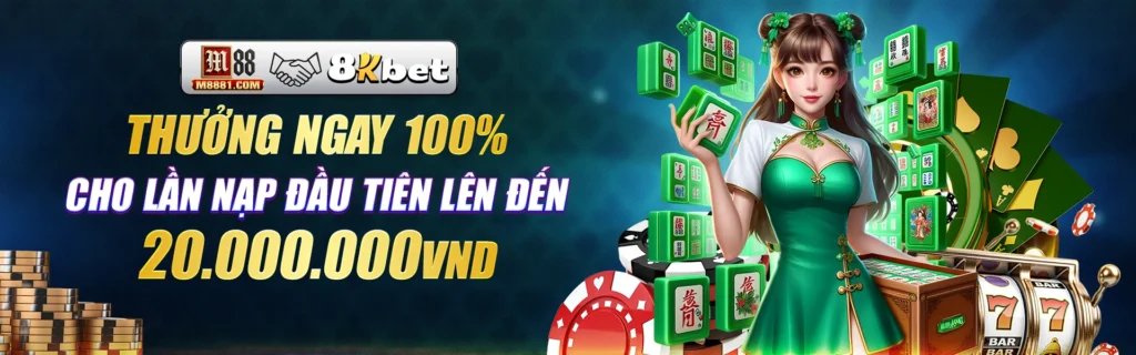 banner m88 thưởng ngay 100% cho lần nạp đầu tiên